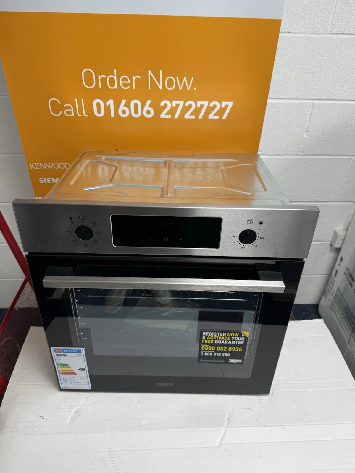 Zanussi FanCook ZOHCX3X2 (08) Single Electric Oven 72 Litres in Stainless Steel - A Rated