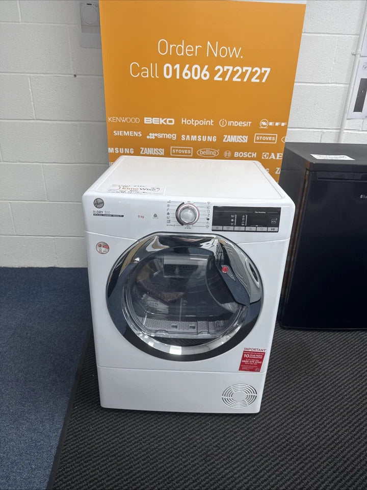 Hoover HLE C9TCE-80 (01) 9KG Wi-Fi Enabled Condenser Tumble Dryer with Sensor Dry in White R
