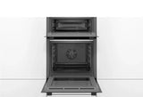 Bosch Series 2 MHA133BR0B (71) Built In Electric Double Oven in Stainless Steel - A Rated - HW181471