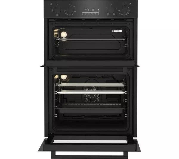 Beko RecycledNet® BBDF22300B (09) Built In Electric Double Oven in Black - A/A Rated
