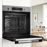 Bosch Series 4 HQA574BS3B (81) Electric Single Oven with Pyrolytic Self Cleaning in Stainless Steel - (Graded) - HW181481