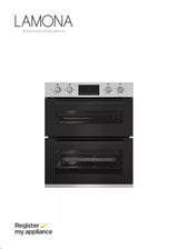 Lamona LAM4408 (29) Built Under Double Oven in Stainless Steel and Black - HW181629