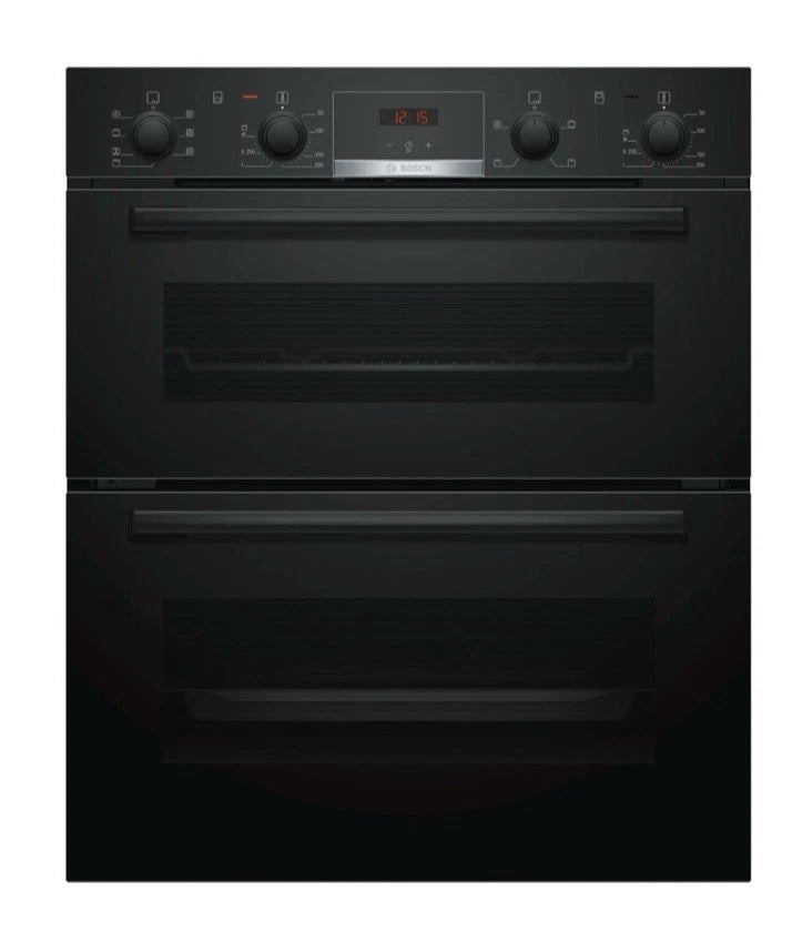 Bosch Series 4 NBS533BB0B Electric Built-Under Double Oven in Black - A Rated - HW181477
