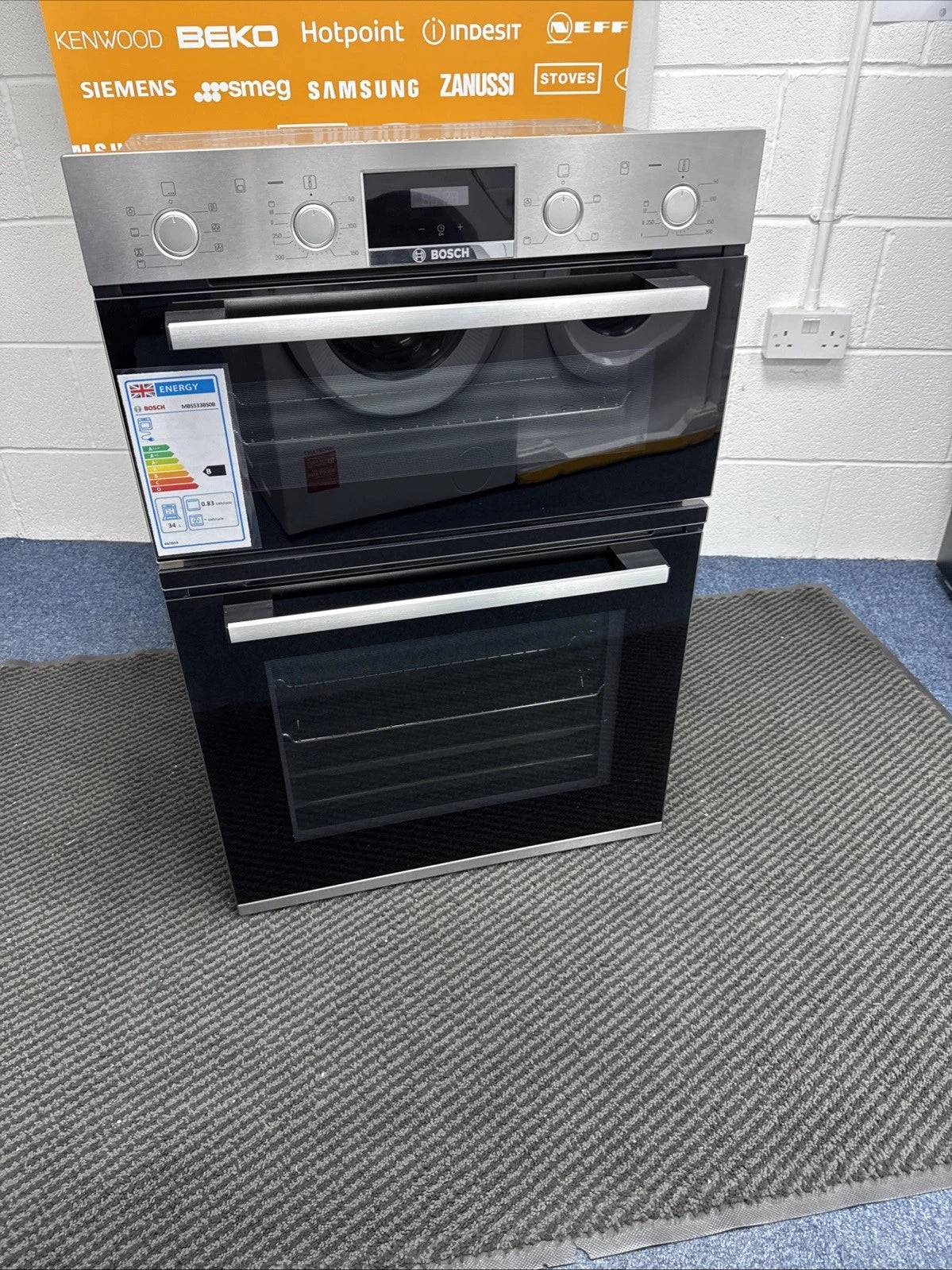 Bosch Series 4 MBS533BS0B (85) Built-In Electric Double Oven in Stainless Steel (Blemished) - A Rated