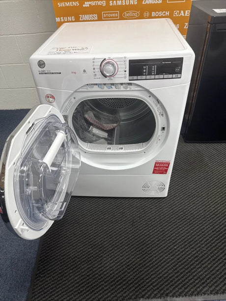 Hoover HLE C9TCE-80 (01) 9KG Wi-Fi Enabled Condenser Tumble Dryer with Sensor Dry in White R
