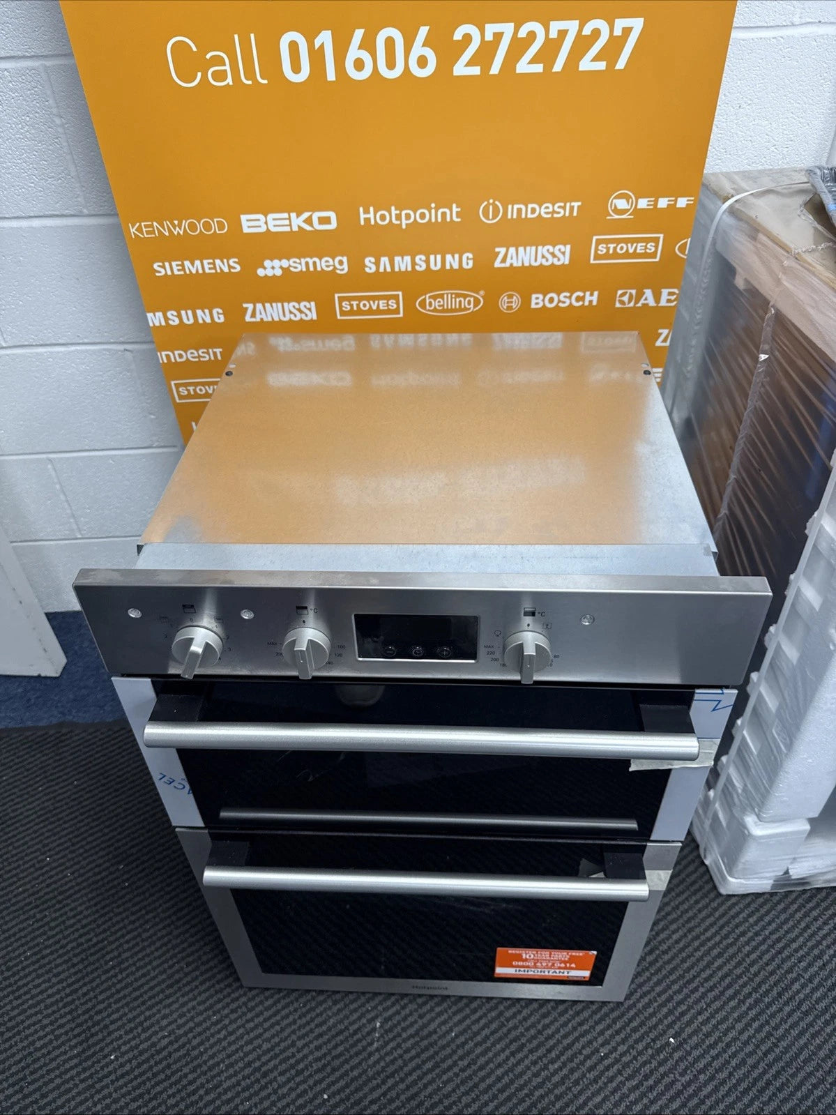 Hotpoint Class 4 DD4 541 IX (98) Built In Electric Double Oven in Stainless Steel - AA Rated - HW181498