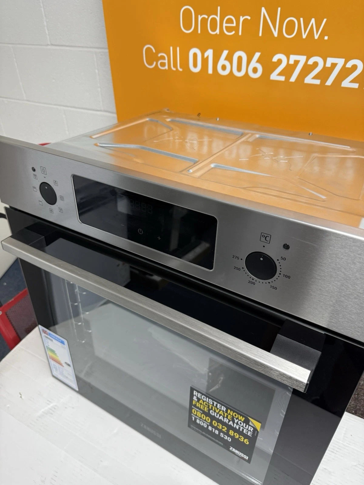 Zanussi FanCook ZOHCX3X2 (96) Single Electric Oven 72 Litres in Stainless Steel - A Rated