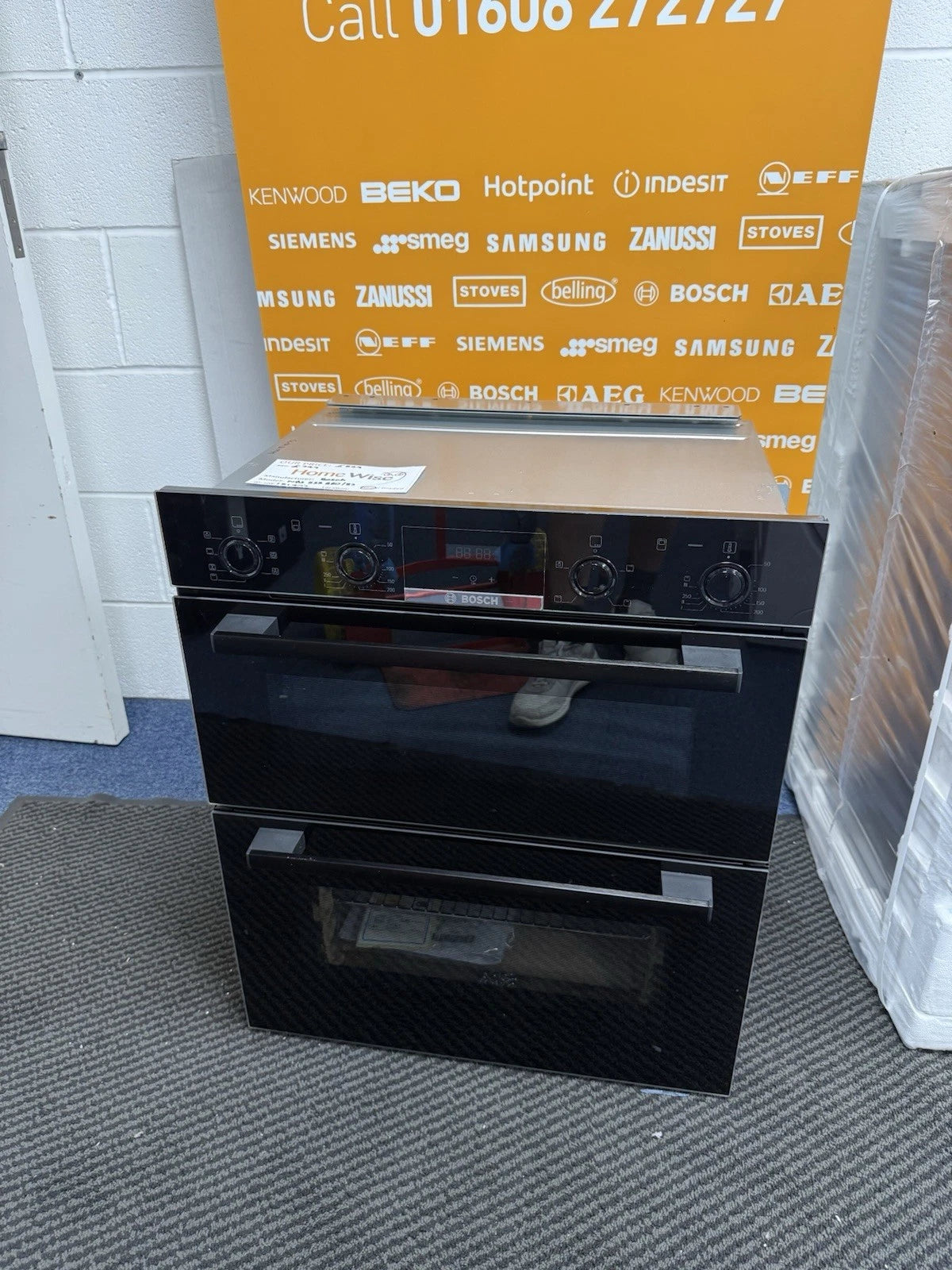 Bosch Series 4 NBS533BB0B Electric Built-Under Double Oven in Black - A Rated - HW181477