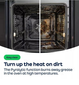 Hisense BSA65222PBUK (93) Built in Electric AirFry Single Oven with Pyrolytic Self Cleaning in Black - A+ Rated - HW181493