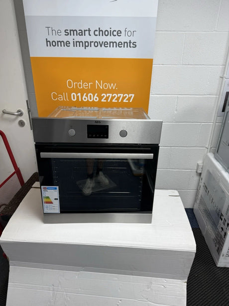 AEG Series 6000 Steambake BPS356061M (95) Electric Pyrolytic Self Clean Oven in Stainless Steel