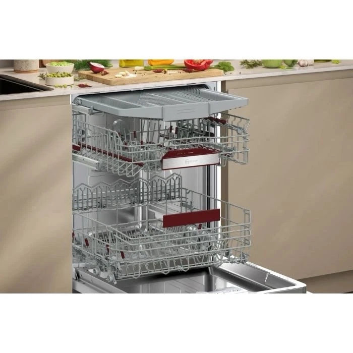 Neff N50 S155ECX07G (15) Smart WiFi Enabled Integrated Dishwasher with Stainless Steel Control Panel - C Rated (Graded)