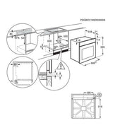 Zanussi FanCook ZOHCX3X2 (96) Single Electric Oven 72 Litres in Stainless Steel - A Rated