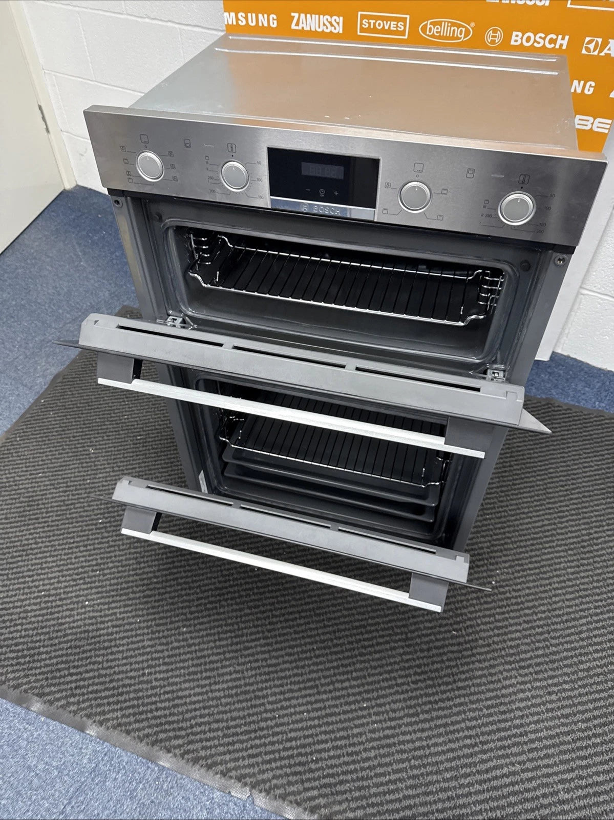 Bosch Series 4 MBS533BS0B (85) Built-In Electric Double Oven in Stainless Steel (Blemished) - A Rated
