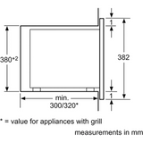 Bosch Series 4 BFL523MB0B 20 Litre 38cm High Built-in Small Microwave Oven in Black - (Tatty Box) - HW181710