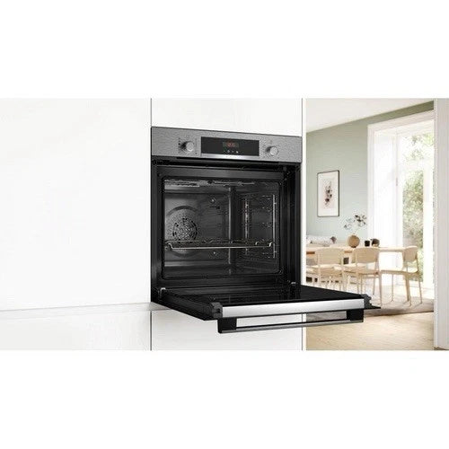 Bosch Series 4 HQA574BS3B (81) Electric Single Oven with Pyrolytic Self Cleaning in Stainless Steel - (Graded) - HW181481