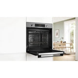 Bosch Series 4 HQA574BS3B (81) Electric Single Oven with Pyrolytic Self Cleaning in Stainless Steel - (Graded) - HW181481