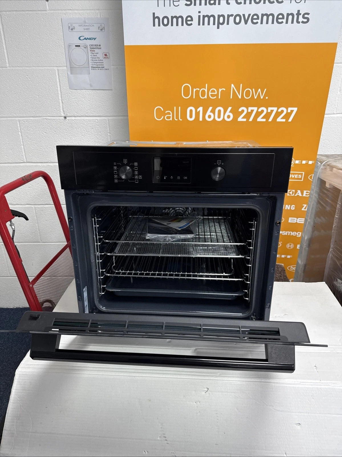 AEG 3000 BEX535A61B (00) AirFry Aqua Clean Enamel Built In Electric Single Oven in Stainless Steel - A+ Rated - (Graded) - HW181500