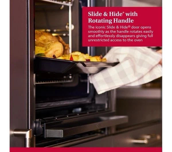 Neff N70 B54CR71G0B (50) Slide & Hide® Wi-Fi Enabled Pyrolytic Self Cleaning Electric Single Oven in Graphite - A+ Rated - (Blemished) - HW181550